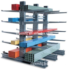 Single Faced PVC tube storage rack with cantilever arm for warehouse